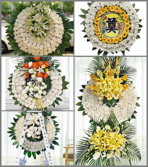 福建三明宁化县湖村镇黎坊村花圈速递